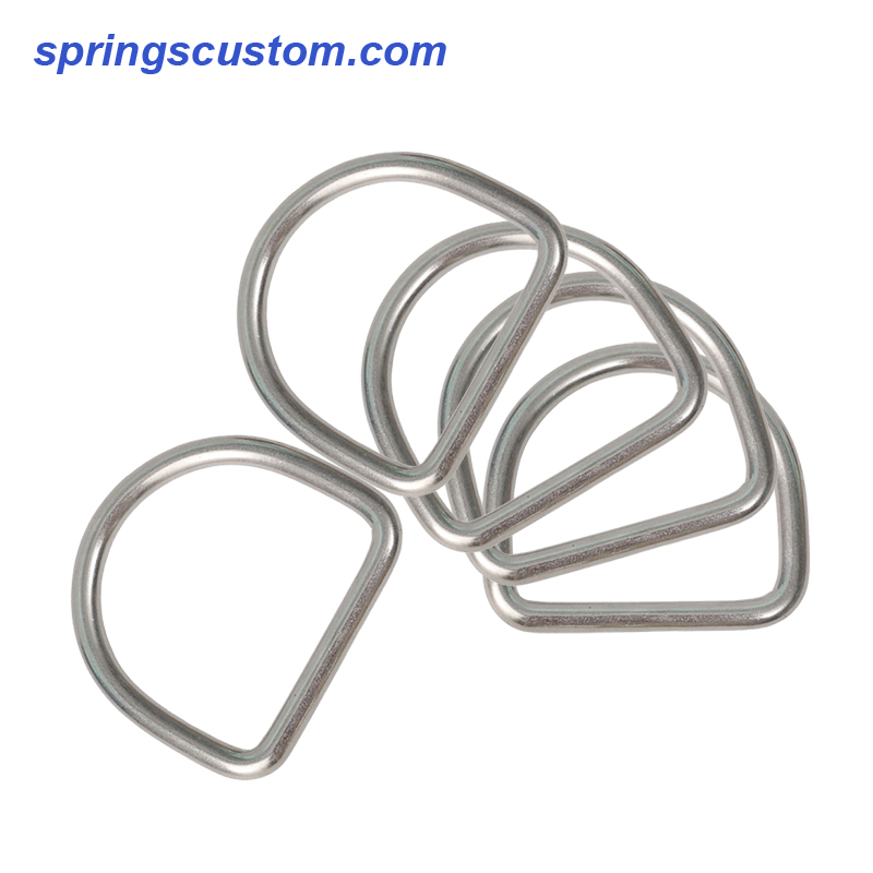 Custom Seamless Welding 304 316 Stainless Steel D-Rings